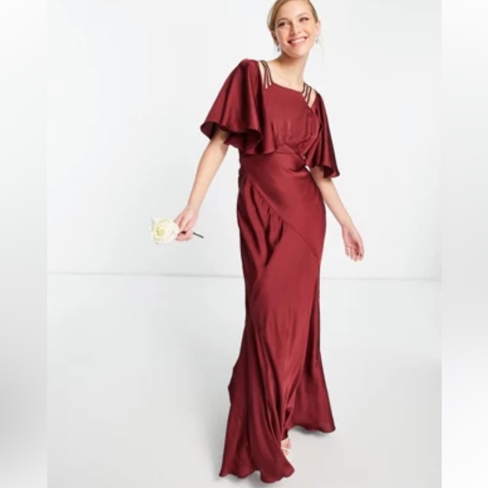 ASOS Burgundy Maxi Dress